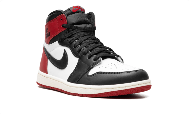 Air Jordan High-Top Sneakers – Black, White & Red