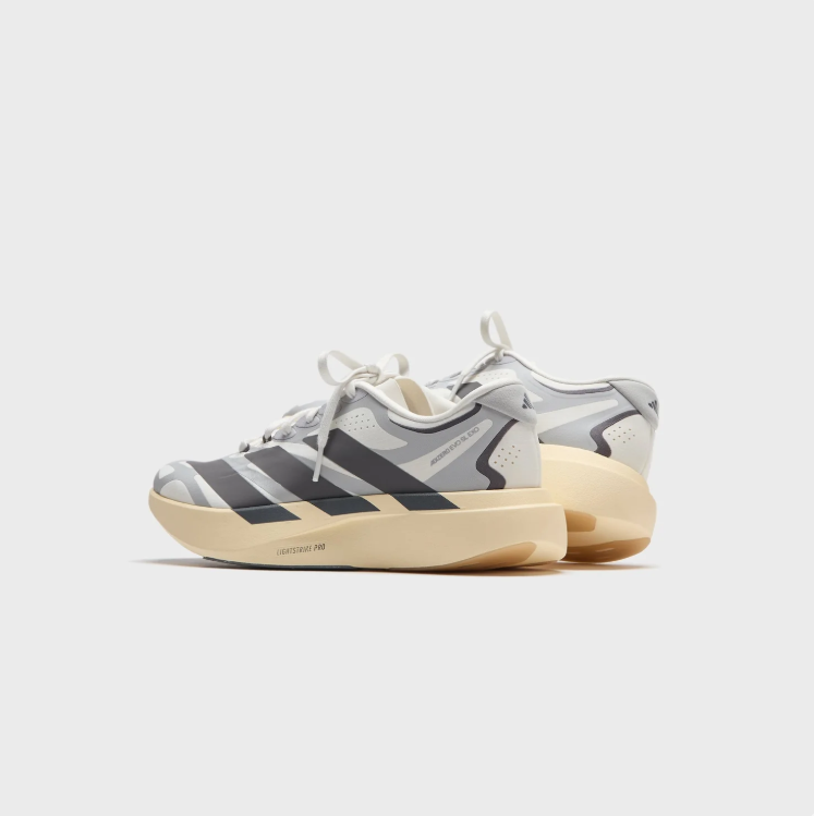 adidas Sport Low-Top Sneakers – Grey & Black with Cream Sole